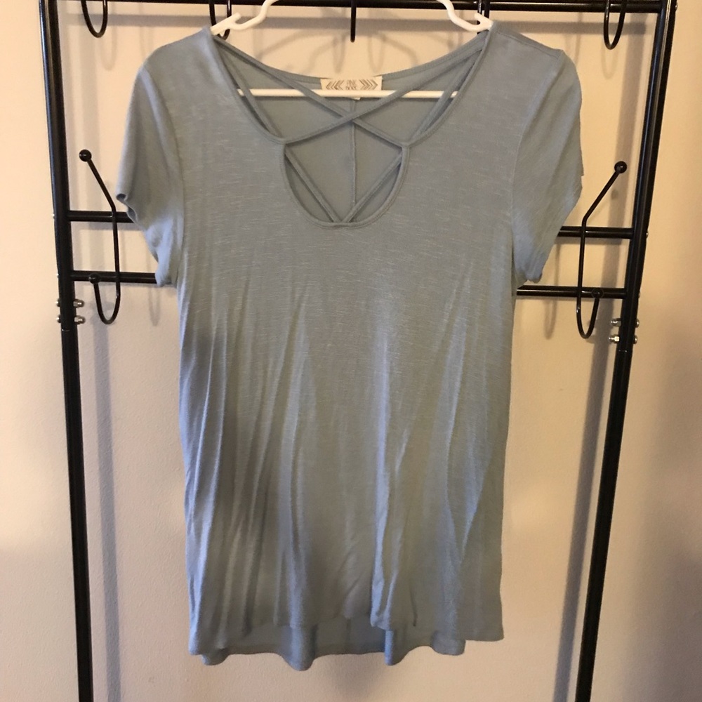 Cross cut shirt